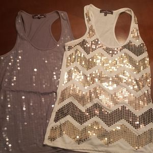 Racerback Sequin Tanks